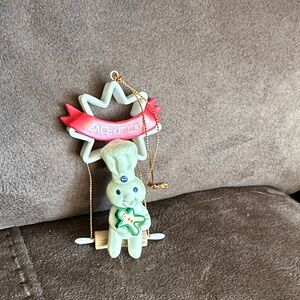 Charming Doughboy Stuffed Toy with Red and Green Details